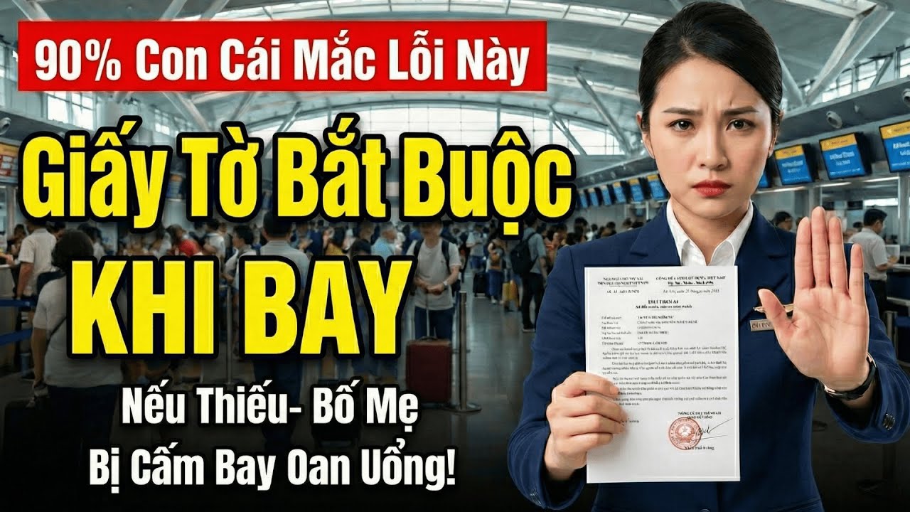 Cảnh Báo: Đưa Bố Mẹ Già Đi Máy Bay, Tuyệt Đối Phải Có Giấy Này Kẻo Bị Từ Chối!