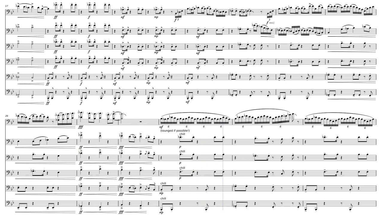 Fly or Die for Tuba-Euph Sextet -FT by Gilles Rocha