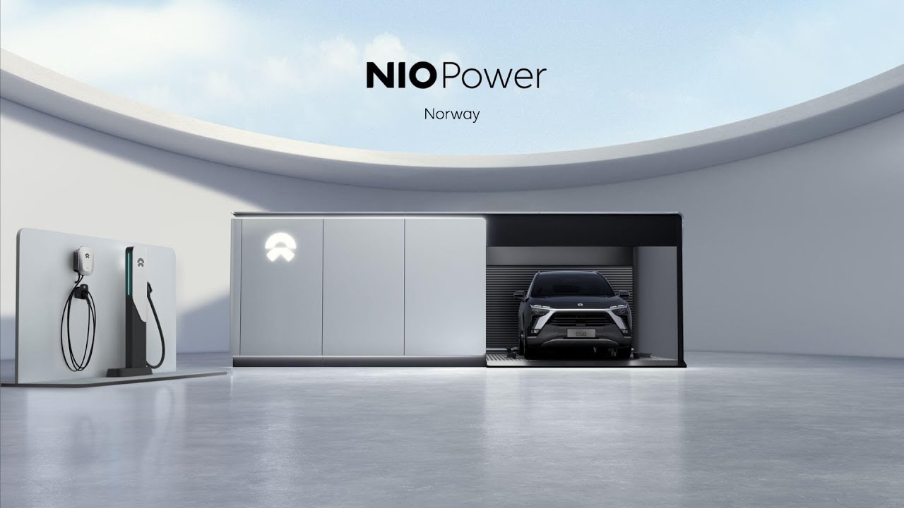 NIO Swap Battery Station in action