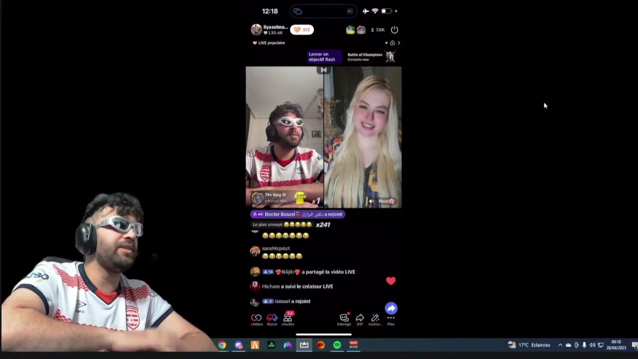 ilyas el malki ahmed sabiri bougassaa vodka donfrix's Live broadcast