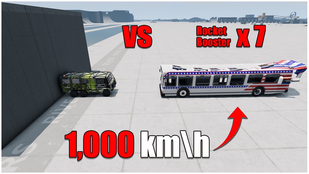 ROCKET BUS VS Bulge (07) | Car Body Testing | BeamNG Drive