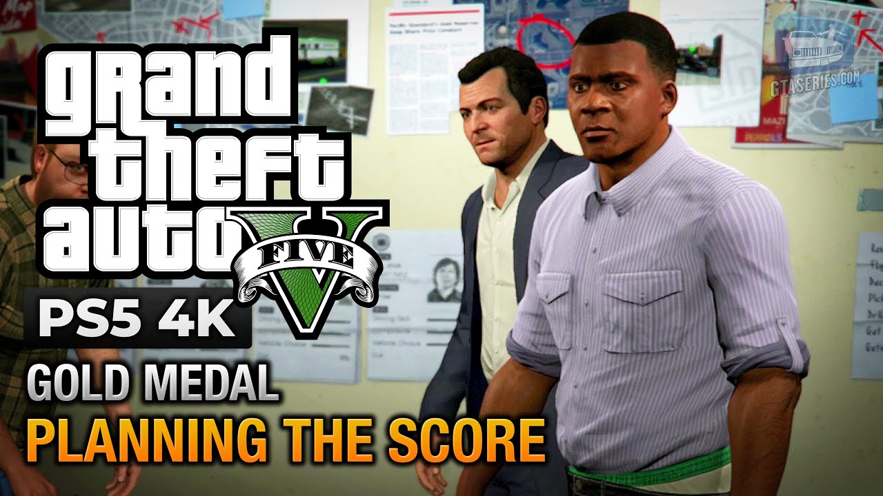 GTA 5 PS5 - Mission #77 - Planning the Score [Gold Medal Guide - 4K 60fps]
