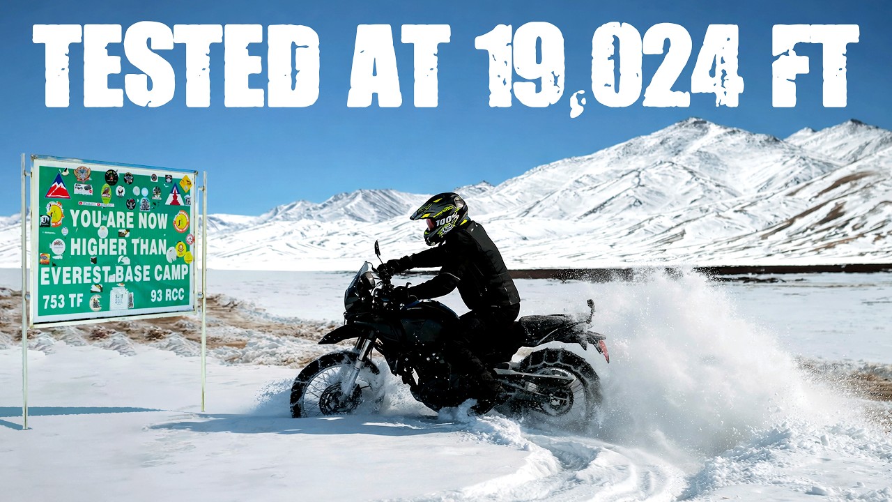 Обзор Royal Enfield Himalayan | Финальное испытание: от Ченнаи до перевала Умлинг Ла | #ПостроенГ...
