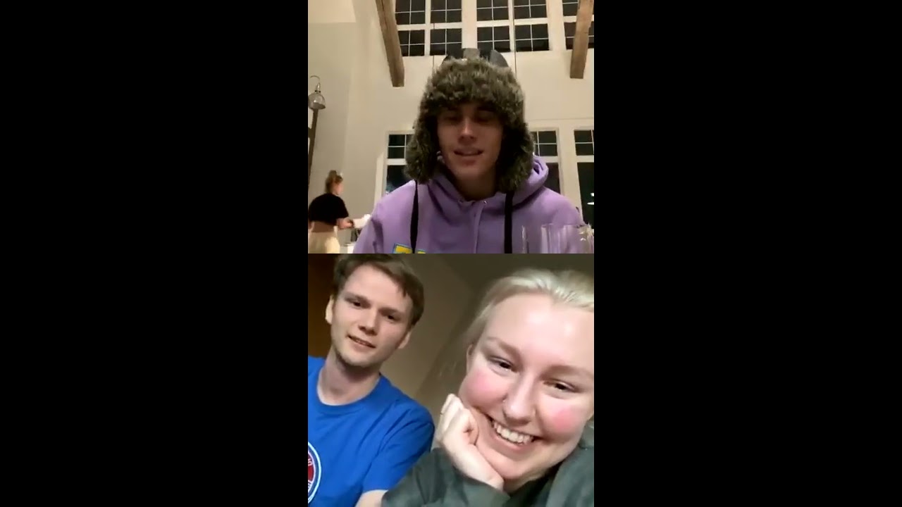 Justin Bieber & Hailey Baldwin and Justine Skye - IG Instagram live 2020