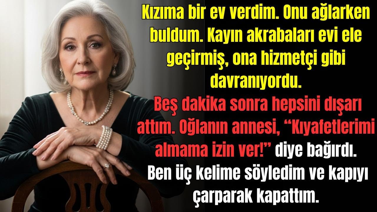 Kızıma çiftlik evimi verdim. Ama kocası ve ailesi kızım'a kötü davranarak. Onu köle gibi kullandılar