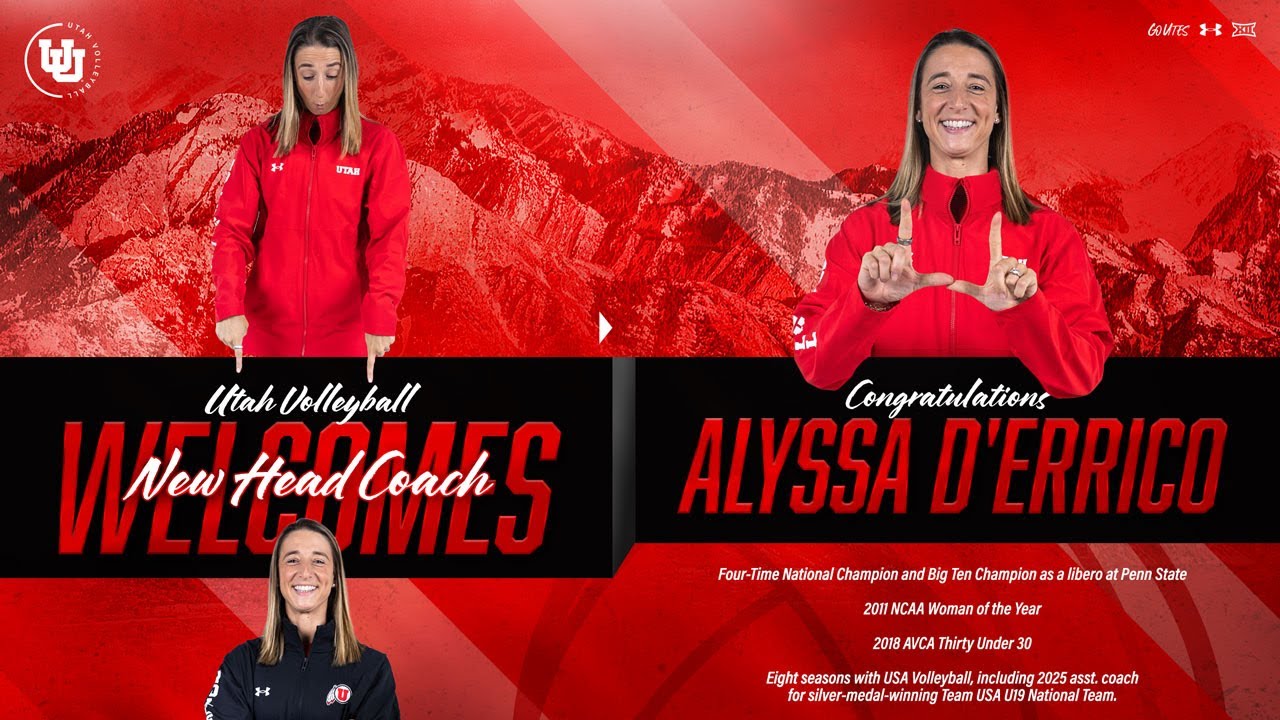 Get to know new Utah Volleyball Head Coach Alyssa D'Errico.