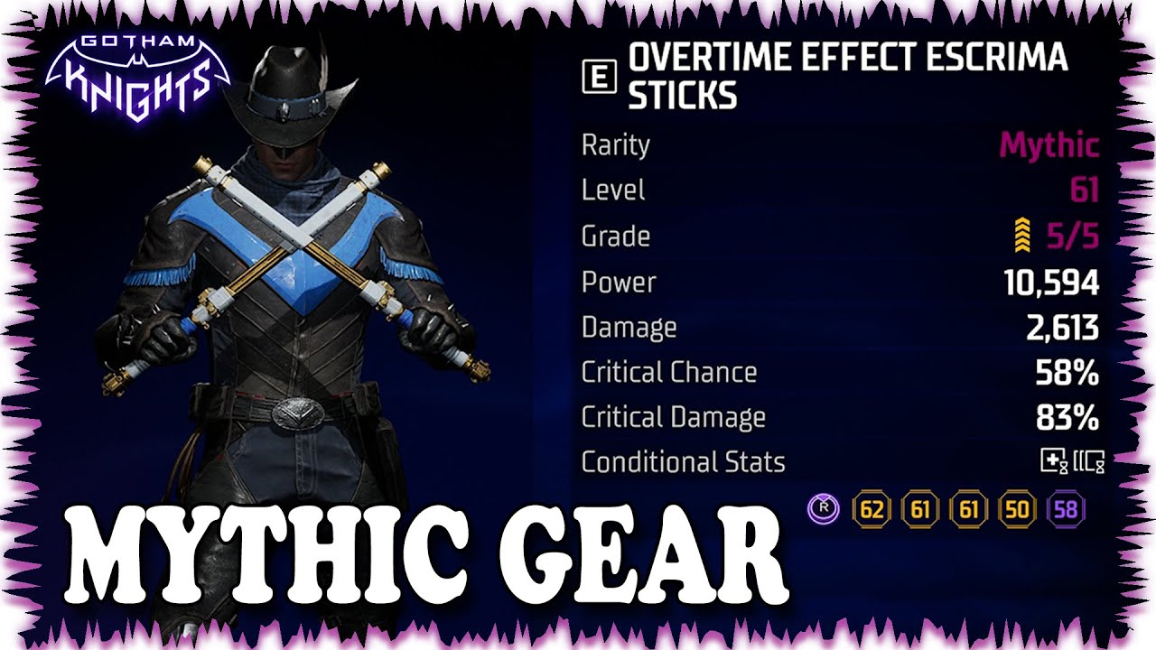 New Mythic Gear Breakdown In Gotham Knights: Watch Before You Play Kelvin Incident!!