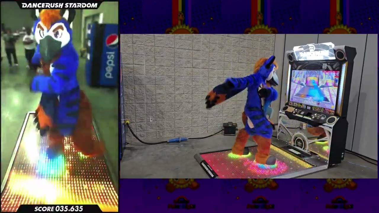 Fursuit Shuffling! [ Polar Night / Hommarju ] #dancerush_stardom