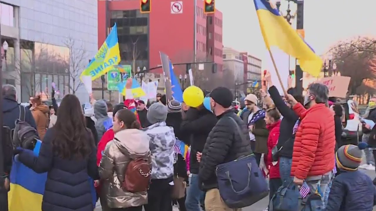Support Ukraine, Stop Russian Aggression rally held in Portland