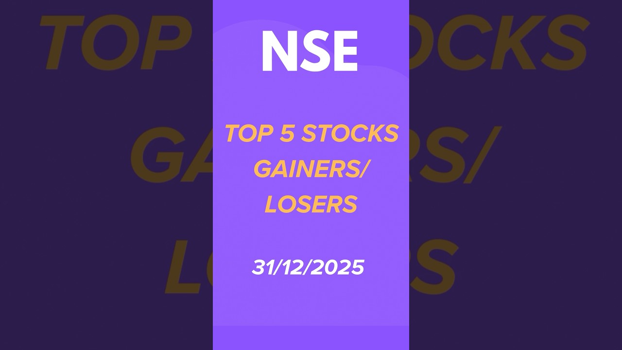 Nifty Top 5 Gainers & Losers | 31 Dec 2025 | Ep 01 | 