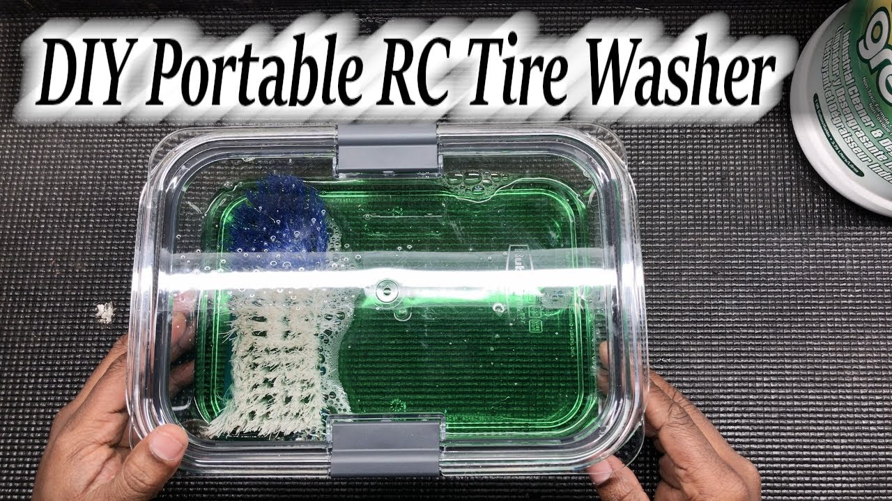 DIY Portable RC  tire washer