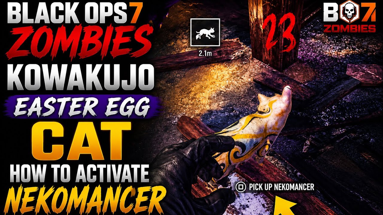 BLACK OPS 7 ZOMBIES KOWAKUJO EASTER EGG CAT HOW TO ACTIVATE NEKOMANCER WONDER WEAPON GUIDE #BO7