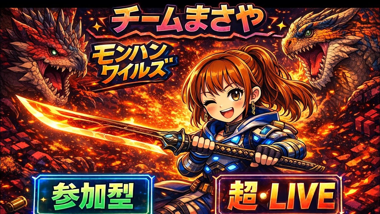 まあやソロ配信☆ワイルズ！[参加型]LIVE配信(モンスターハンターワイルズ/MONSTER HUNTER WILDS)
