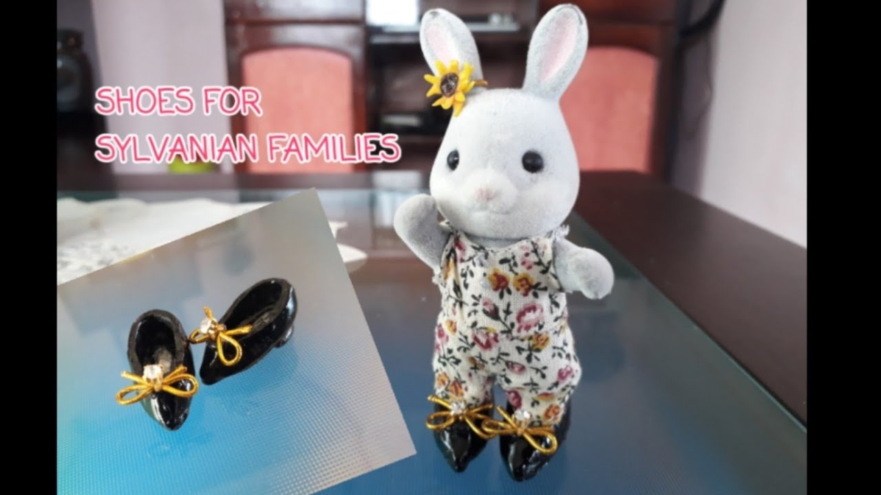 HOW TO MAKE SYLVANIAN FAMILIES SHOES | DIY TUTORIAL | DIY  SHOES FOR DOLLS