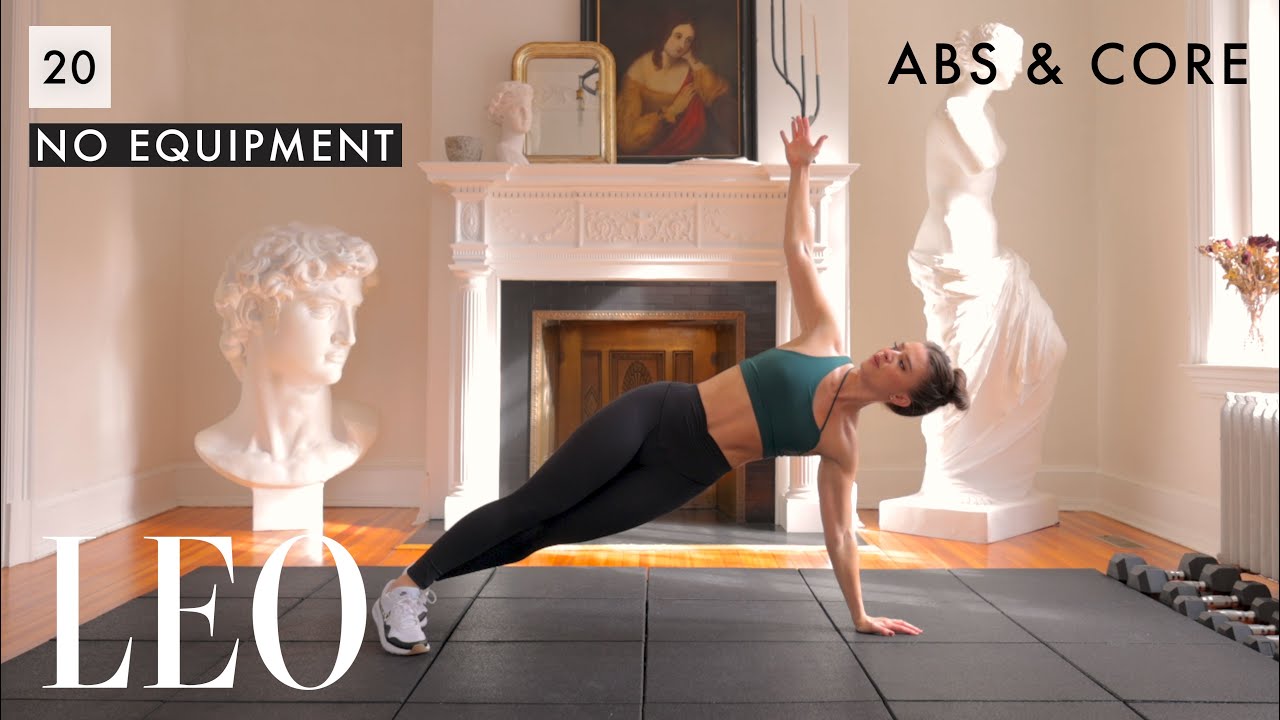 20 MIN ABS & CORE Workout (No Equipment)