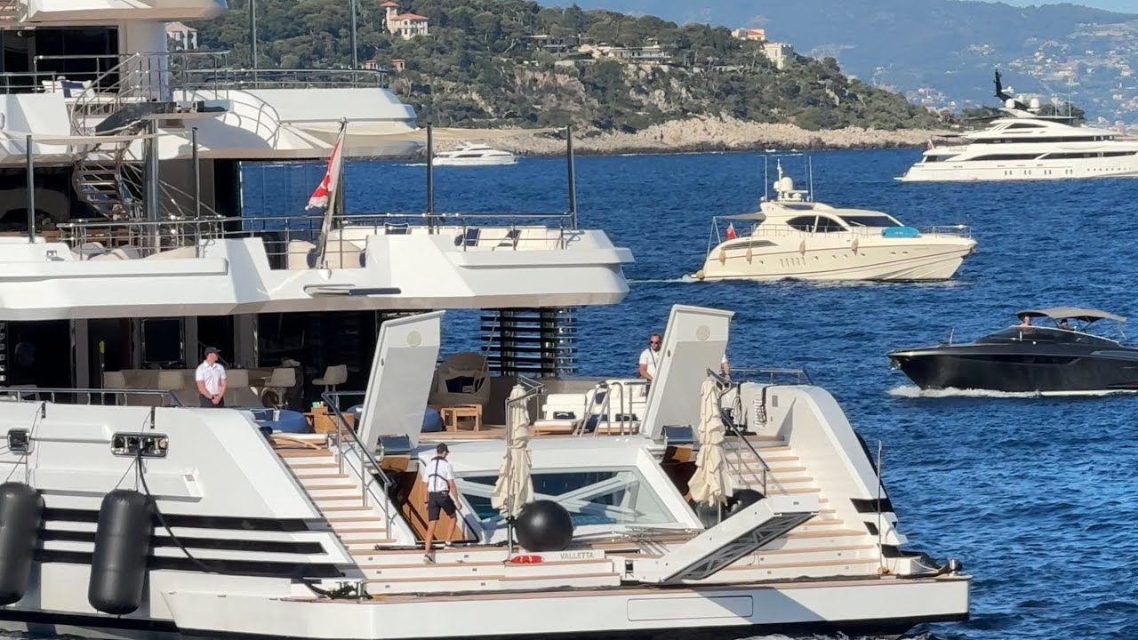 SUPERYACHT PROJECT X 87.6m MULTI-AWARD WINNER GREEK GOLDEN YACHTS ARRIVING IN MONACO @emman25MC