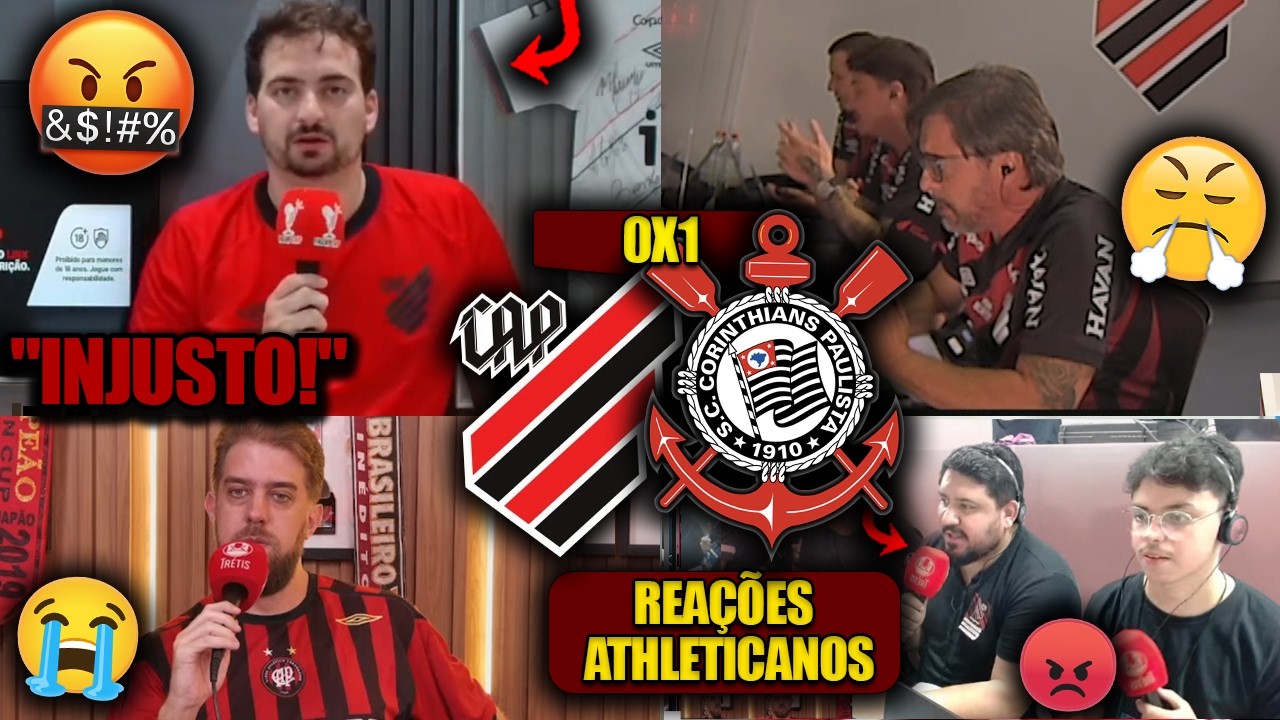 REAÇÕES dos ATHLETICANOS - ATHLETICO-PR 0x1 CORINTHIANS - BRASILEIRÃO 2026 - REACT VAMOS RIR!