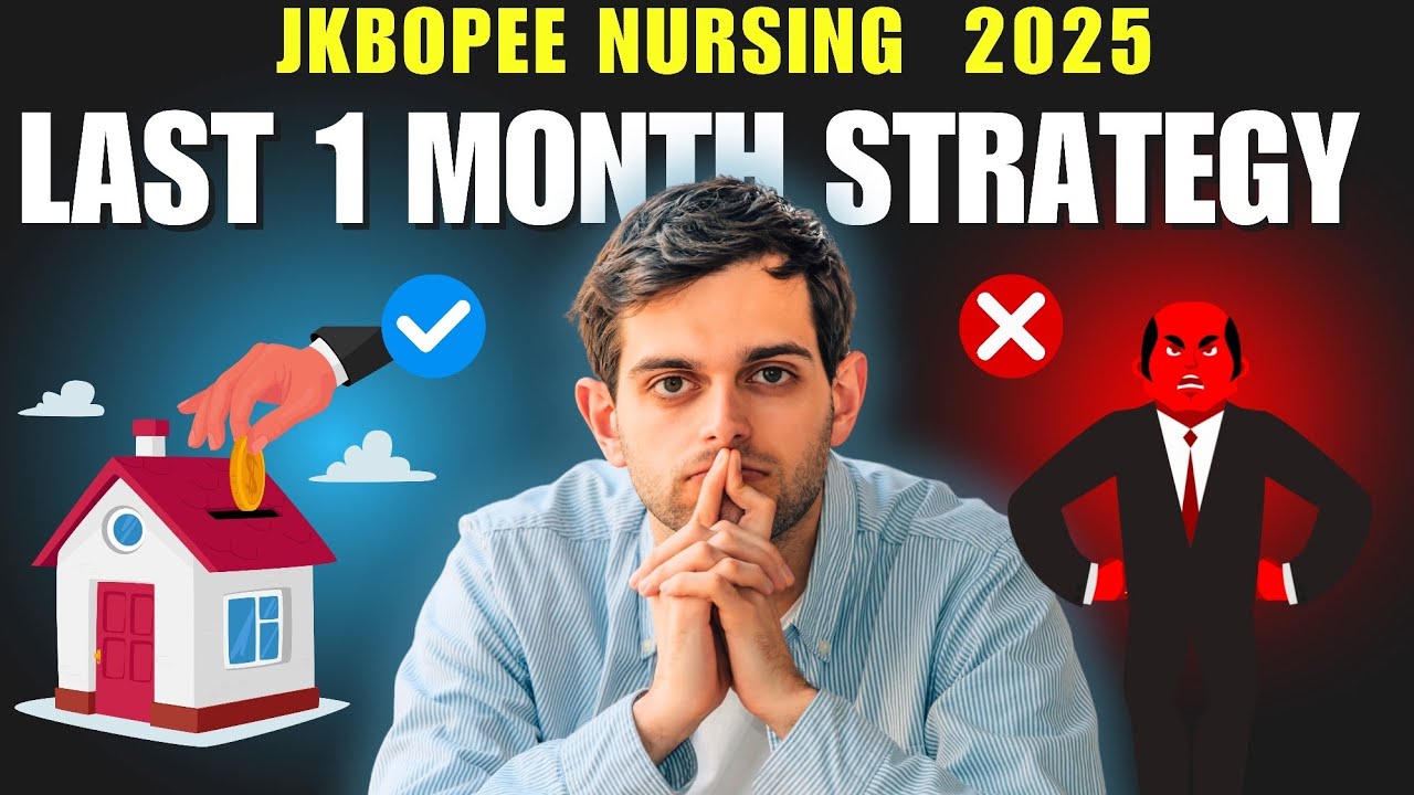 JKBOPEE Bsc Nursing Last 1 Month Strategy To Qualify Govt Seat 💥 JKBOPEE Last 30 Days Plan