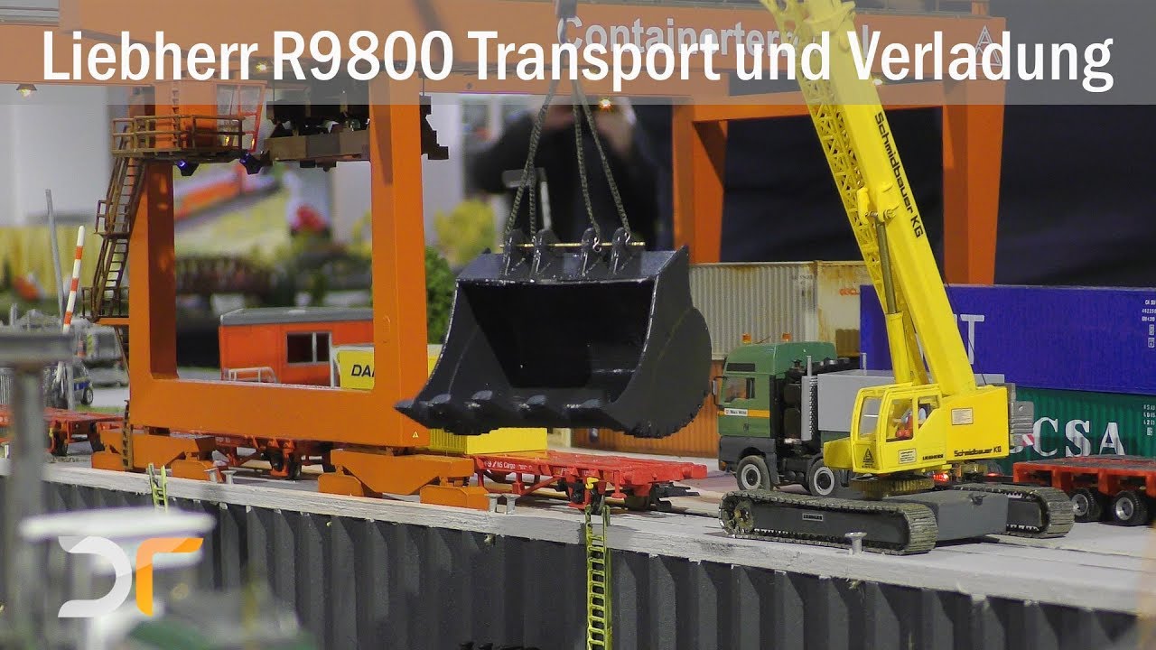Schwertransport und Verladung - Liebherr R9800 | UHD | RC 1:87