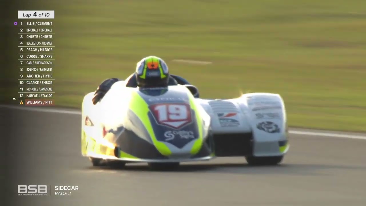 Molson Group British Sidecar Championship 2022 Round 7 Snetterton - Race 2