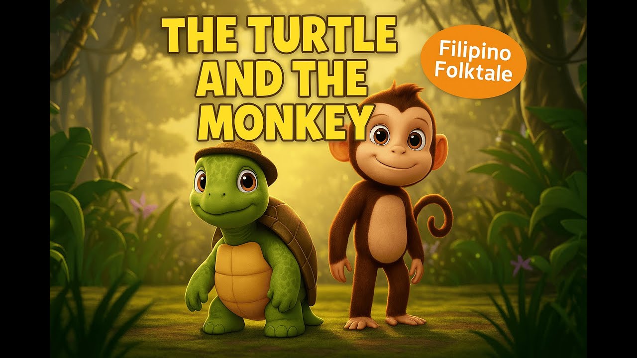 The Turtle and the Monkey | Filipino Folktale | Animated Moral Story