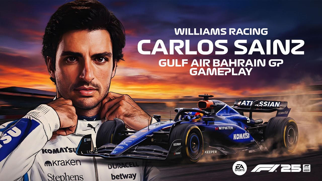 Williams Racing Carlos Sainz vs GULF AIR BAHRAIN GP Race | F1 25 PC Gameplay