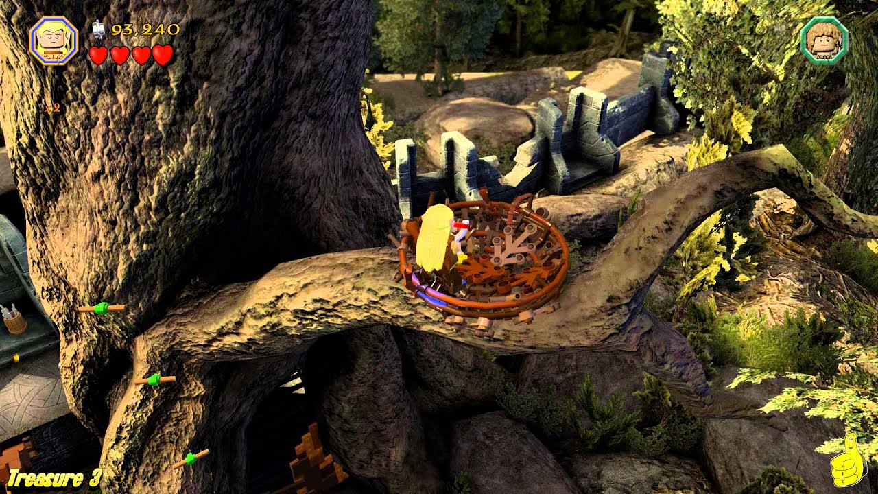 Lego The Hobbit: Level 11 Barrels out of Bond - FREE PLAY (All Minikits, Treasures & Design) - HTG
