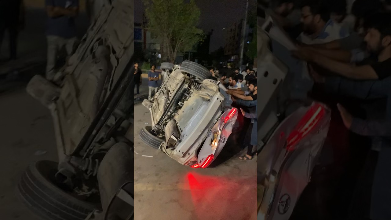 Corolla lose control 😢 #accidentnews #corolla #shorts