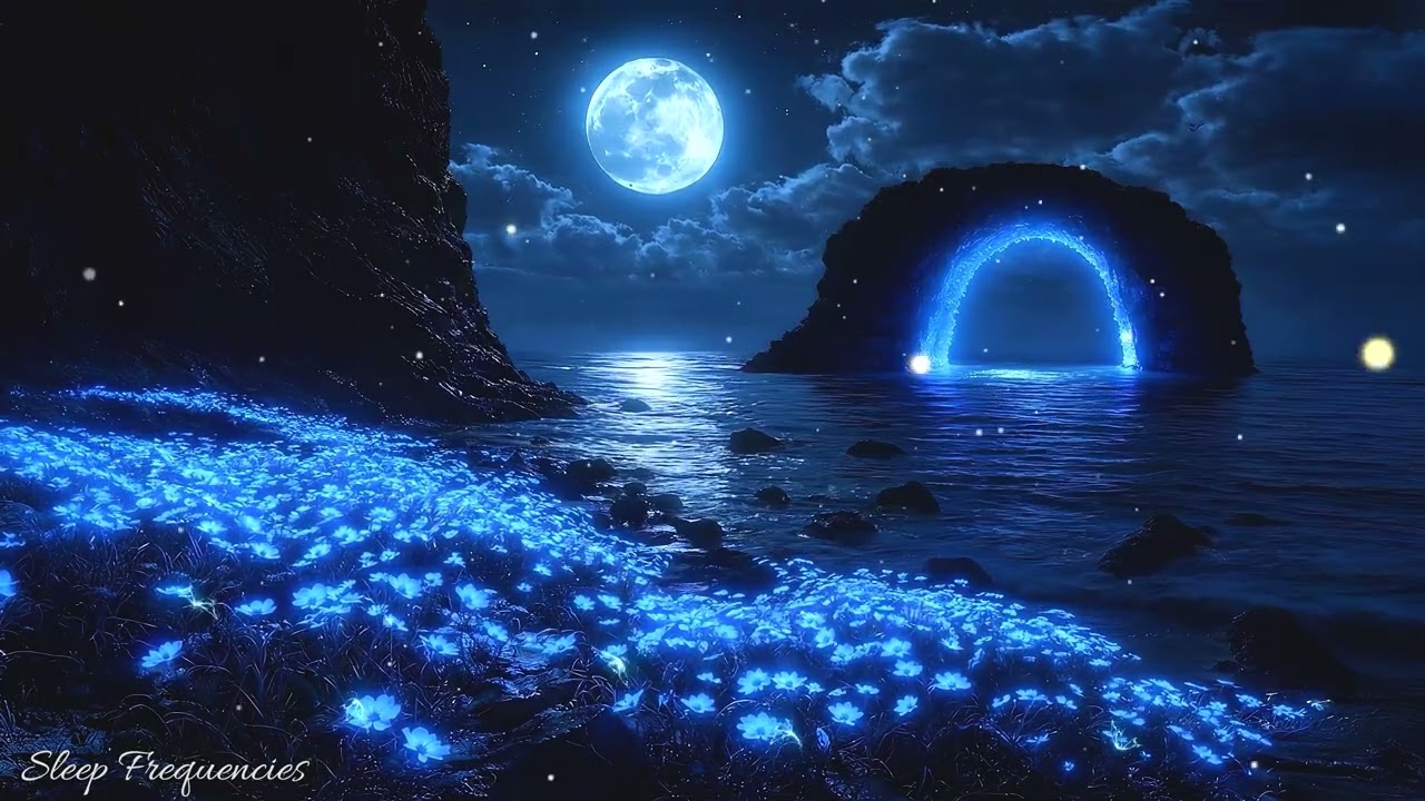 (No Ads) Fall Asleep Instantly • Insomnia Relief Therapy • Soothing Sleep Music With Night Sea