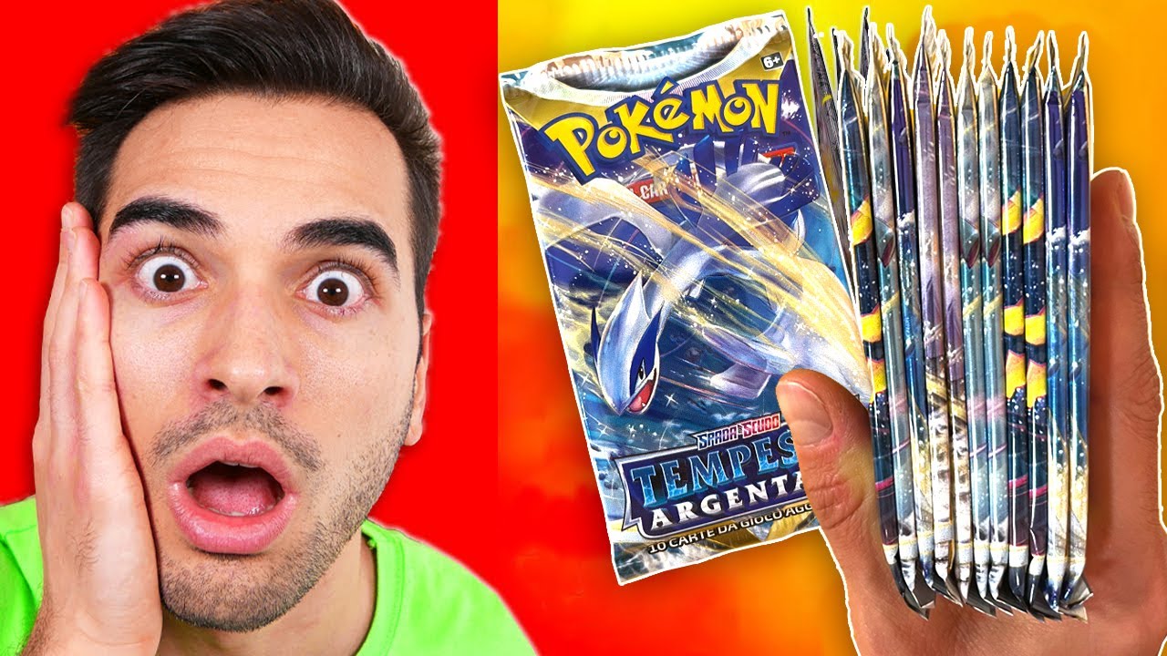 APRO LE RARISSIME BUSTINE DI POKEMON TEMPESTA ARGENTATA