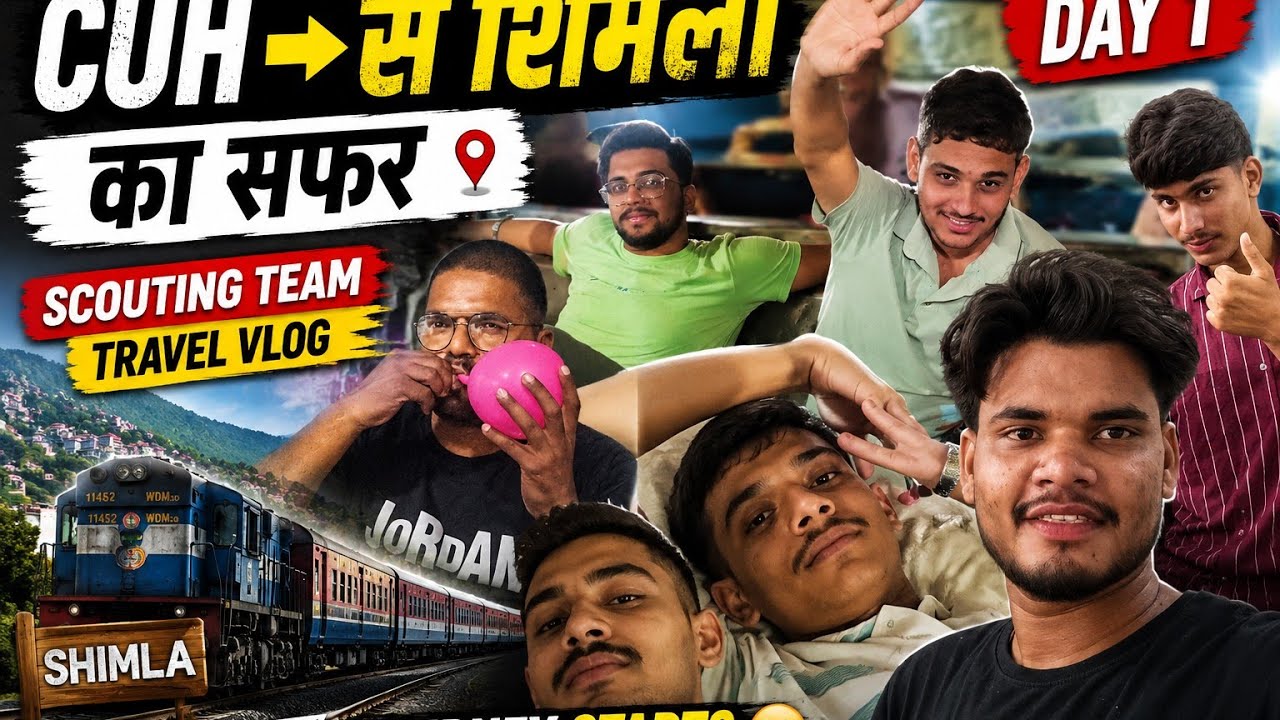 🏔️ Journey to Shimla | घर से शिमला तक का सफर | Day 1 #cuh #himachal #scout 