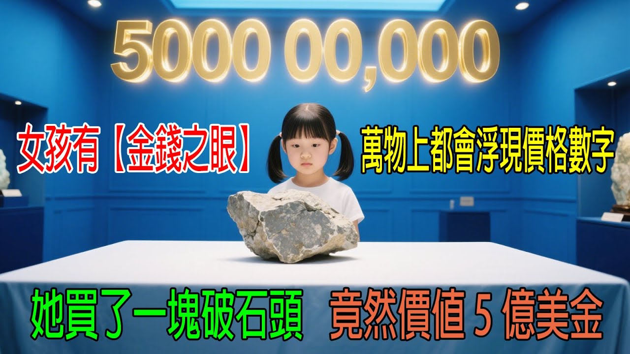 女孩有【金錢之眼】，萬物上都會浮現價格數字，她買了一塊破石頭，竟然價值5億美刀！