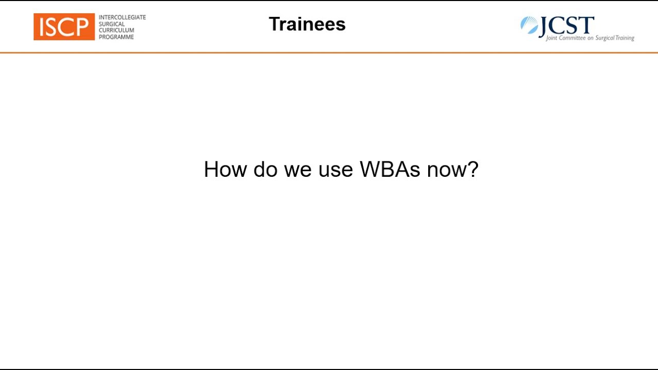 How do we use WBAs now?