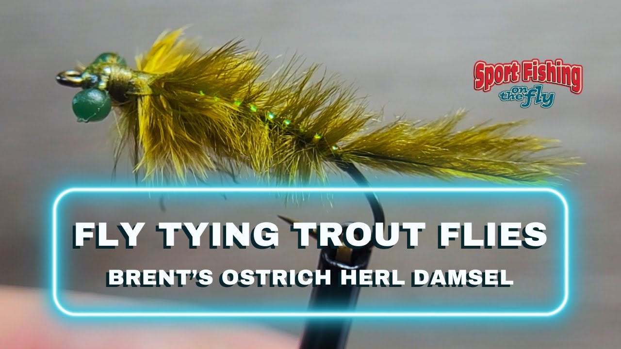 FLY TYING TROUT  FLIES - PRO STAFF ON THE BENCH: BRENT'S OSTRICH HERL MAYFLY
