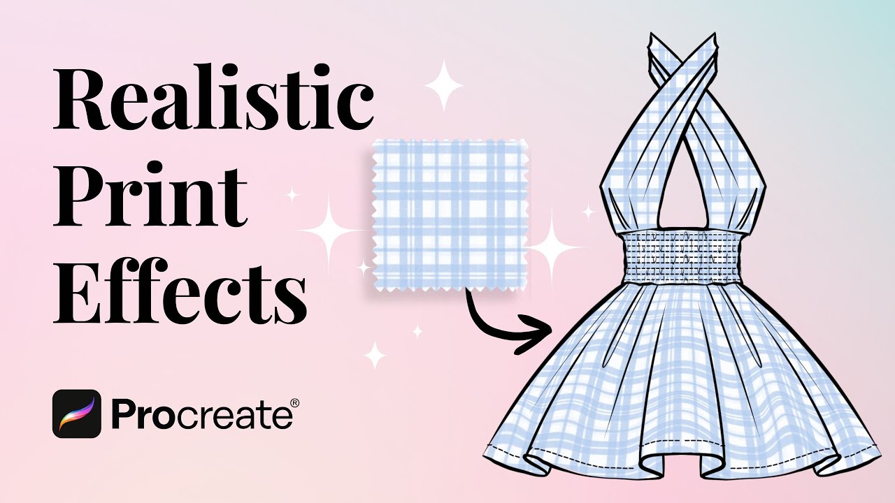 Make Prints Look Realistic in Procreate (for Fashion Sketches)