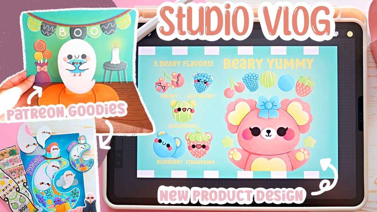 Studio Vlog: Finishing Product Art, Preparing Candy Shaker Items, Packing Patreon Goodies, and More