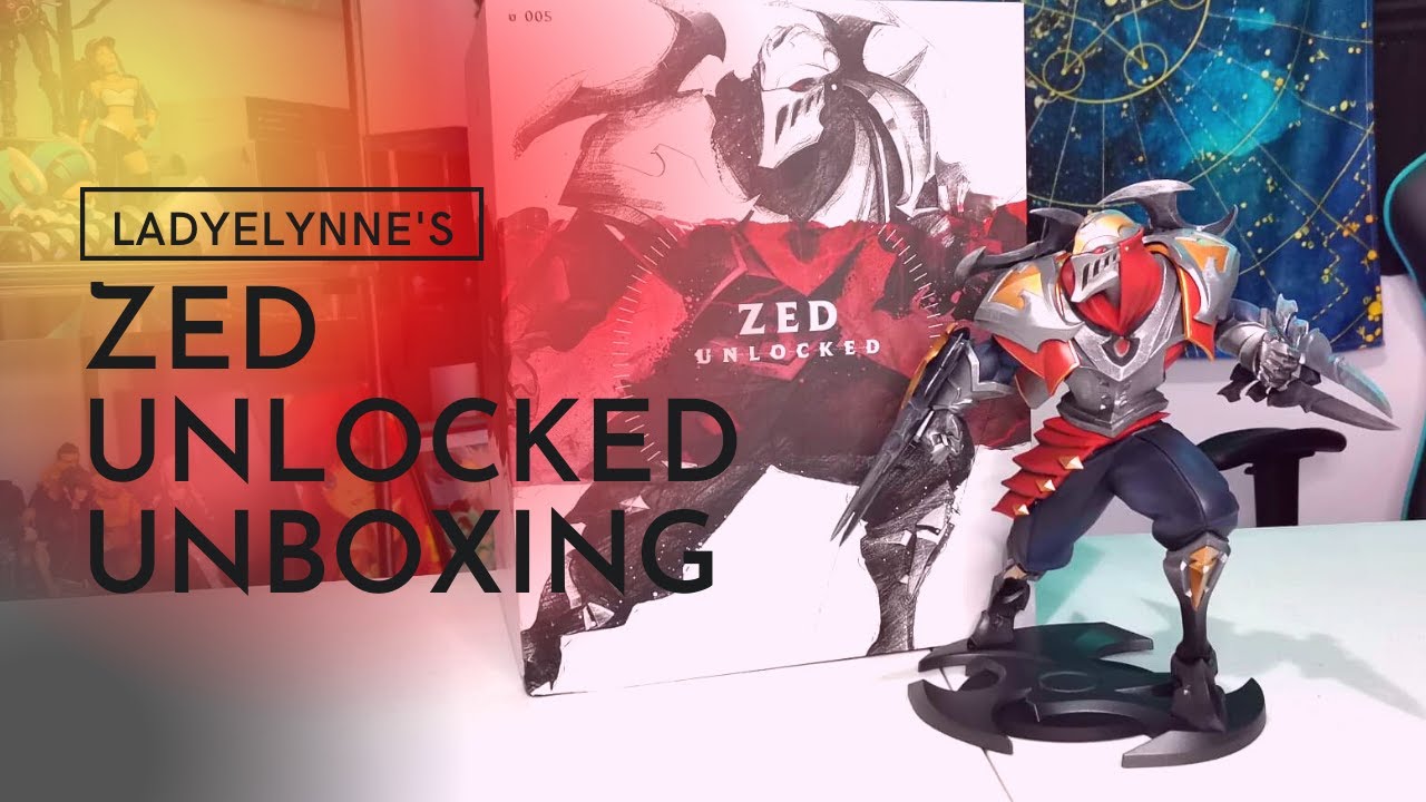 [LEAGUE OF LEGENDS MERCH] ZED UNLOCKED UNBOXING- FIGURE SPOTLIGHT