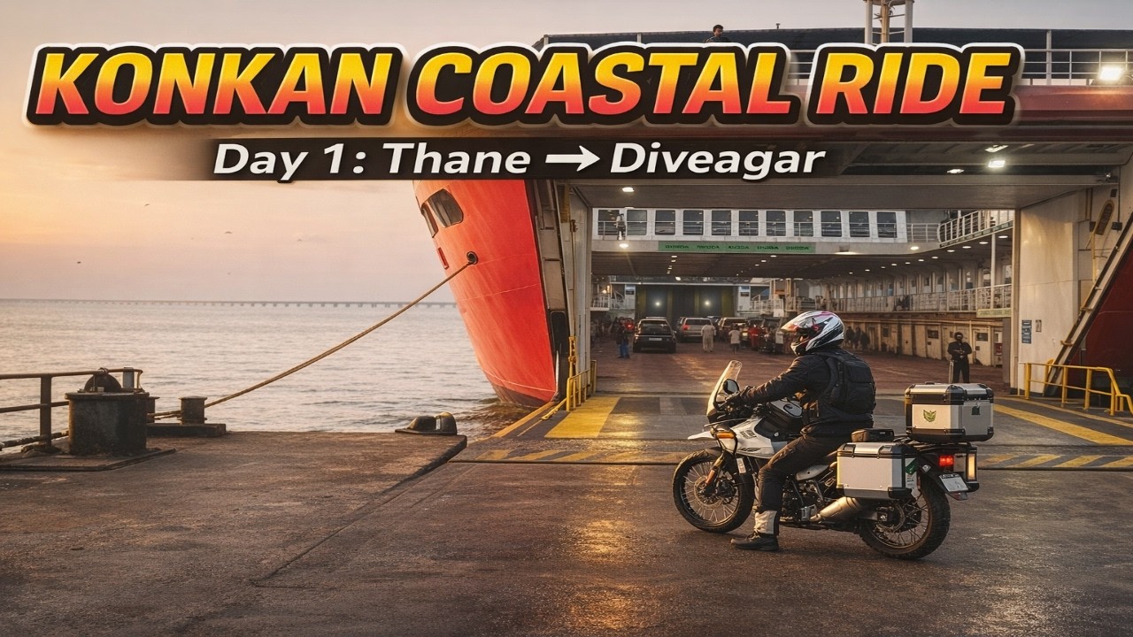 Konkan Coastal Ride | Day-01 | Thane to Diveagar | Our First Couple Ride 🌊🏍️| #maharashtra #konkan 