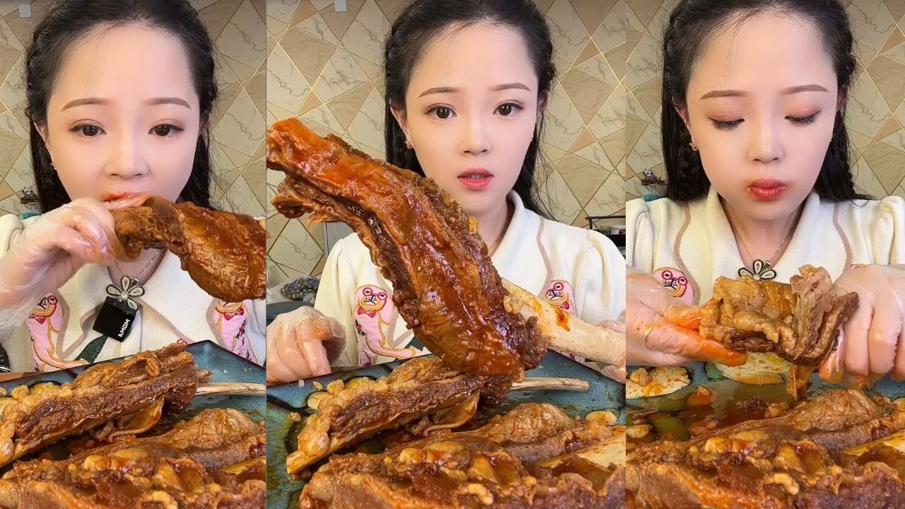 ASMR CHINESE MUKBANG FOOD EATING SHOW | Xiao Yu Mukbang 51