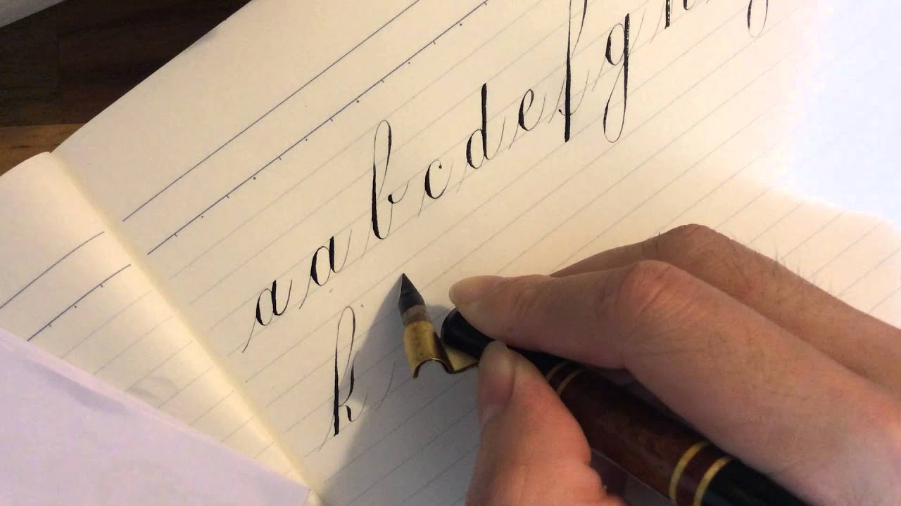 Engrosser's Lowercases - Calligraphy by Hoang
