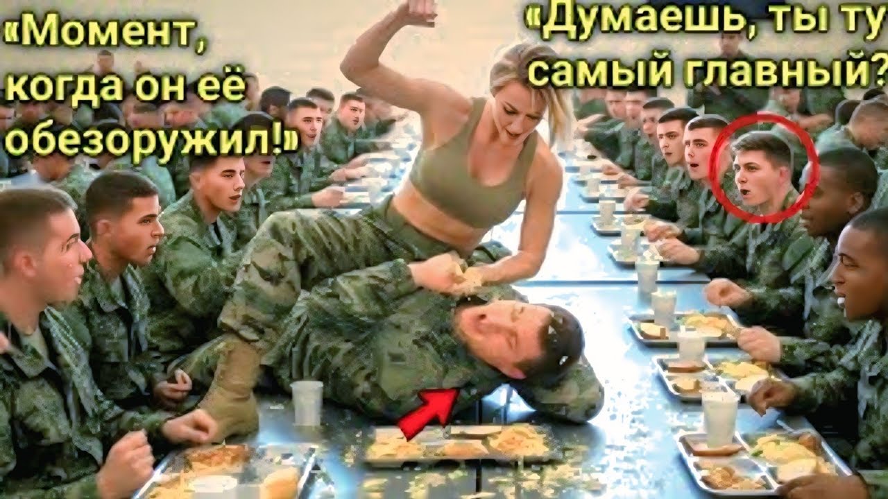 Курсант бросил тарелку в лицо новенькой девушке — через секунды он умолял о прощении
