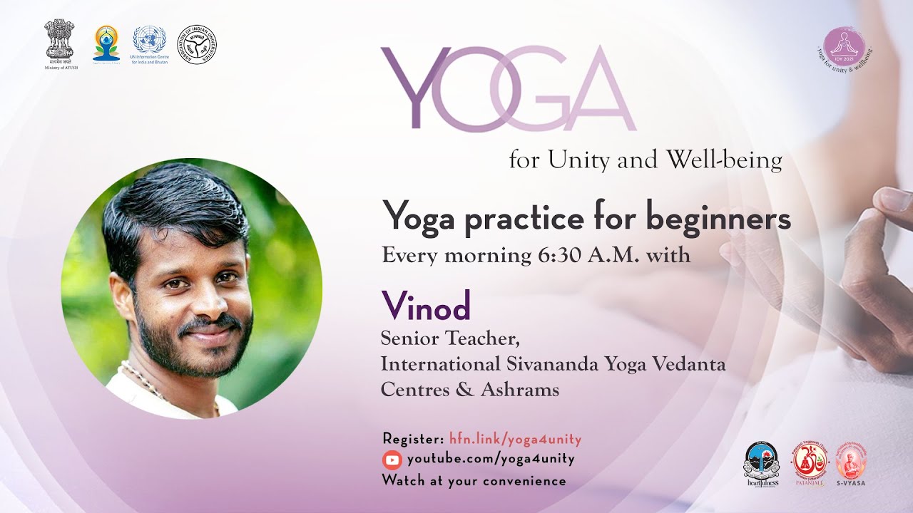 17 Beginners class by Sivananda Yoga school | Heartfulness Meditation | Yoga4Unity and Wellness