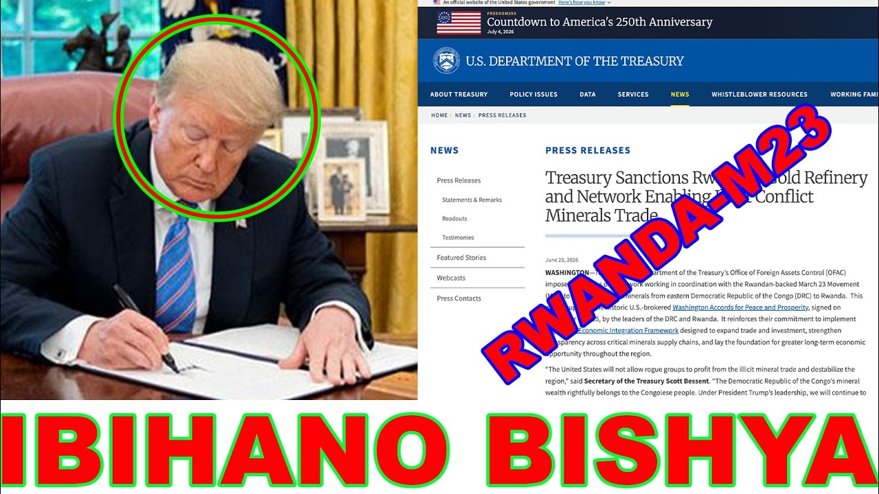 BISUBIYE RUDUBI🚨AMERIKA IFATIYE IBIHANO BISHYA URWANDA KUBERA M23!