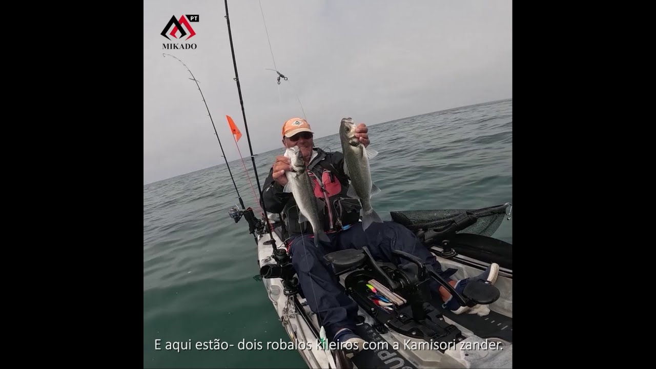 TROLLING PREDADORES com Mikado Kamisori zander 220