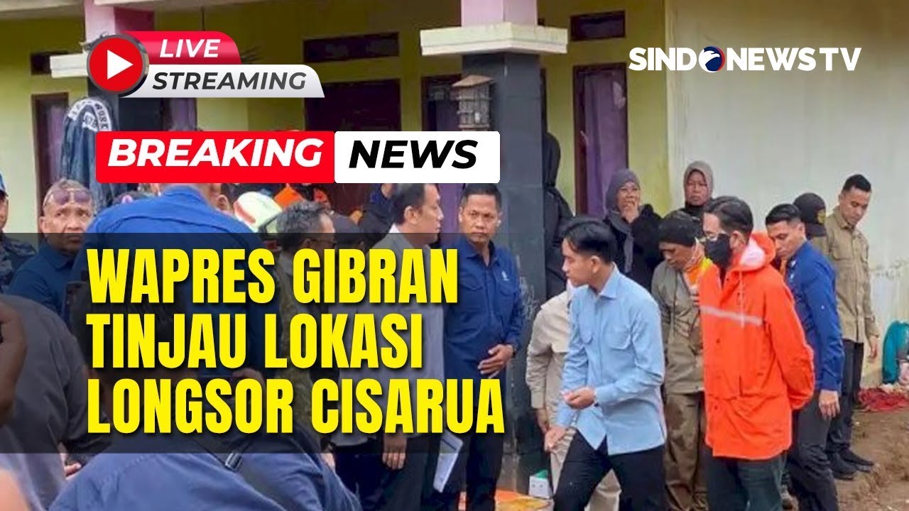 🔴BREAKING NEWS WAPRES GIBRAN TINJAU LOKASI LONGSOR CISARUA BADNUNG BARAT | 25/01