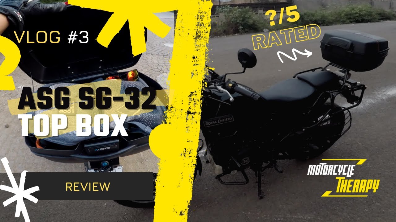 ASG SG-32 Top Box Review | One Big Problem! | Royal Enfield Himalayan motovlog
