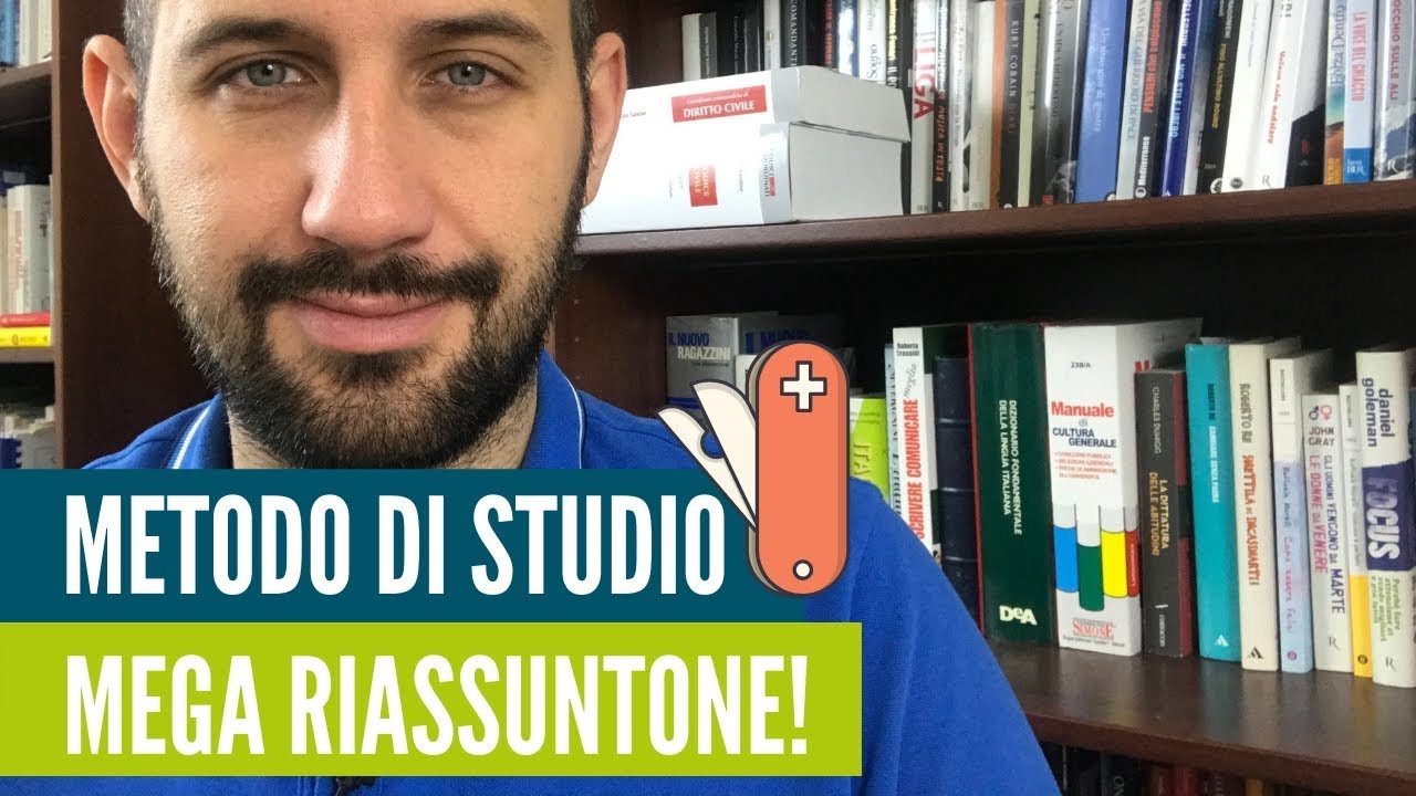 Metodo di studio: mega riassuntone su come si studia per l'università