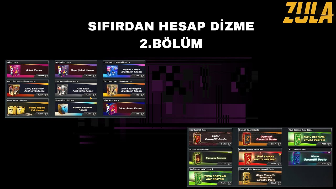 BOL KASA BOL DESTE SIFIRDAN HESAP DİZME SERİSİ 2.BÖLÜM ZULA!!!