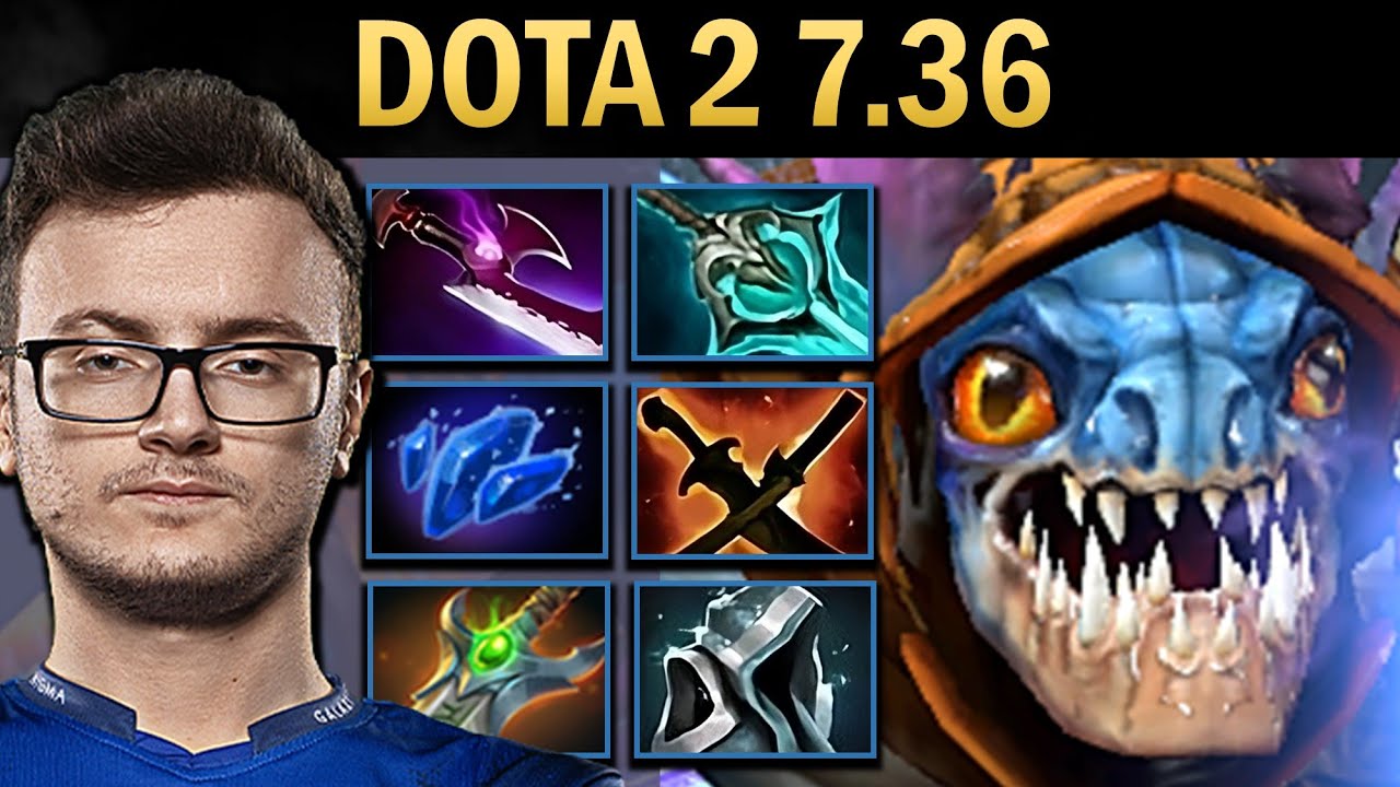Slark Gameplay Miracle with 16 Kills and Silveredge - Dota 7.36