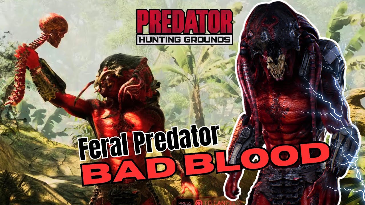 Bad Blood Feral Predator RAMPAGES! 🩸 The Most Brutal Hunter in Hunting Grounds!